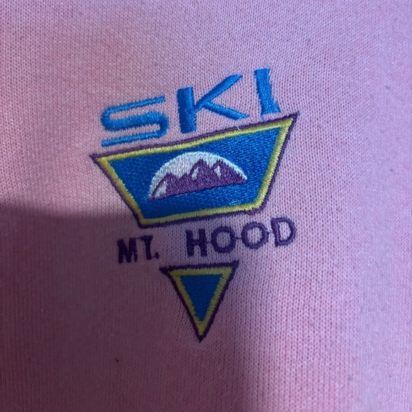 Vintage Pink Mt. Hood Ski Sweatshirt - Picture 3 of 4